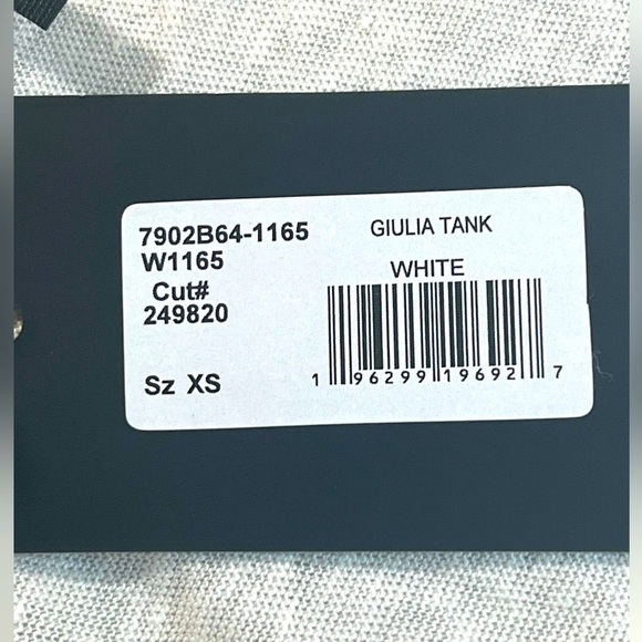 PAIGE Giulia Eyelet Flutter Sleeve Linen Top, Color White, Size Extra Small, NWT - Picture 6 of 10